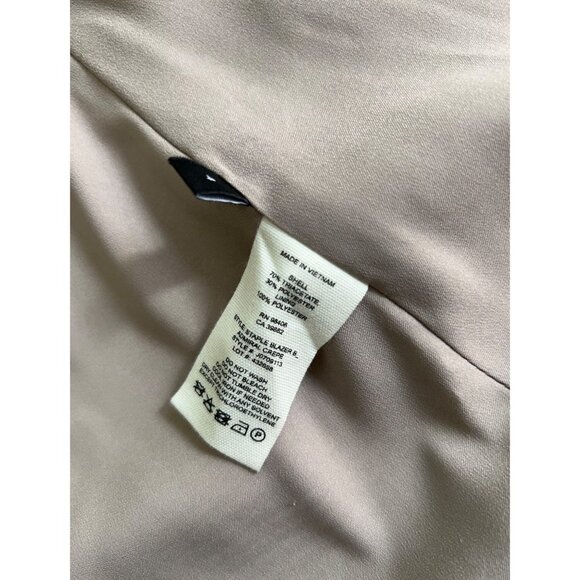 Theory Blazer Women Sz 4 One Button Pockets Notch Collar Career - Picture 9 of 10